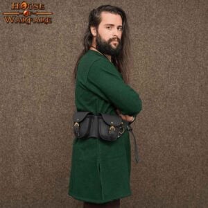 Tradesman Double Leather Pouch - Black