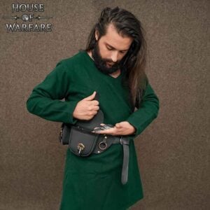 Tradesman Double Leather Pouch - Black