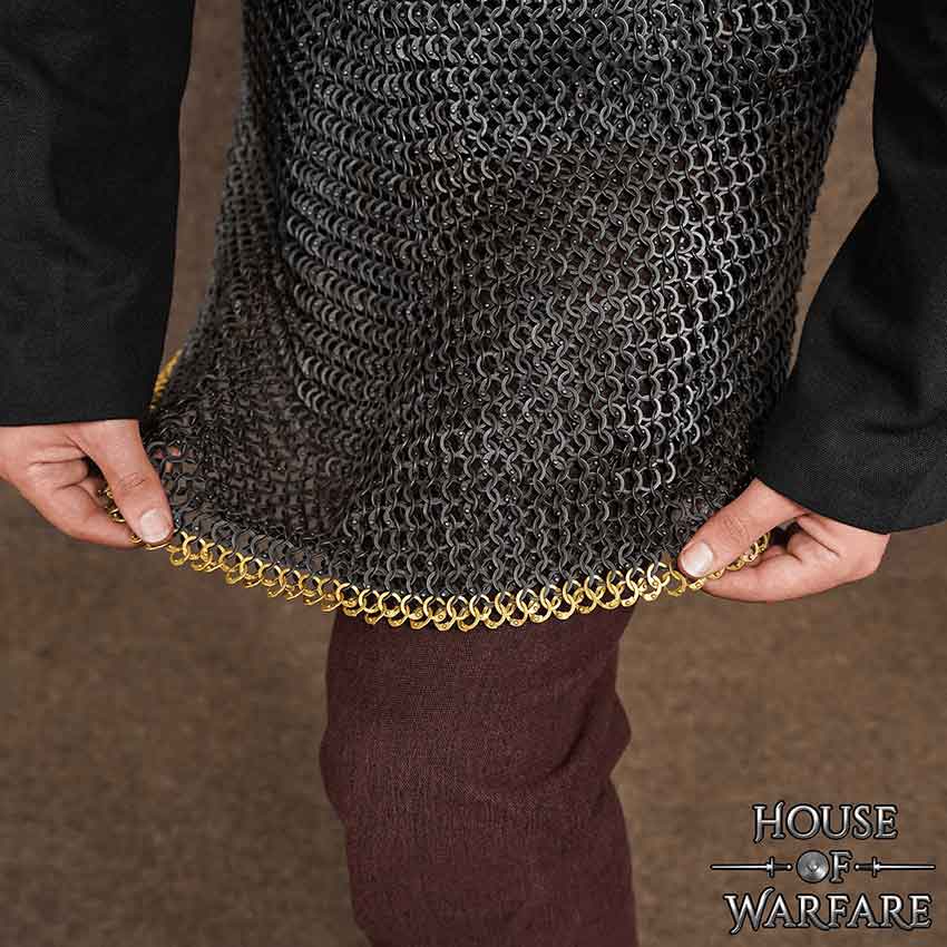 Richard Darkened Chainmail Gauntlets | Leather by Medieval Collectibles