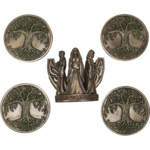 Mother Maiden Crone Coaster Set