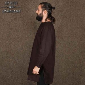 Mens Long Sleeve Viking Undertunic - Brown