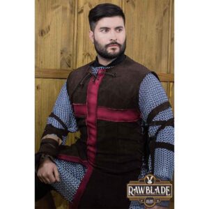 Crusader Knight Tabard - Brown with Red