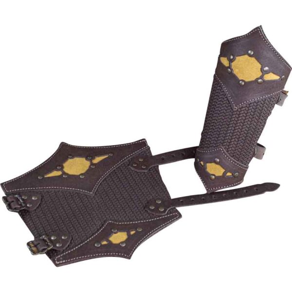 Beljant Bracers - Brown and Summer Yellow