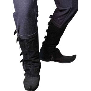 Soldier Leather Gaiters - Black