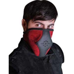 Akku Split Leather Hood - Red