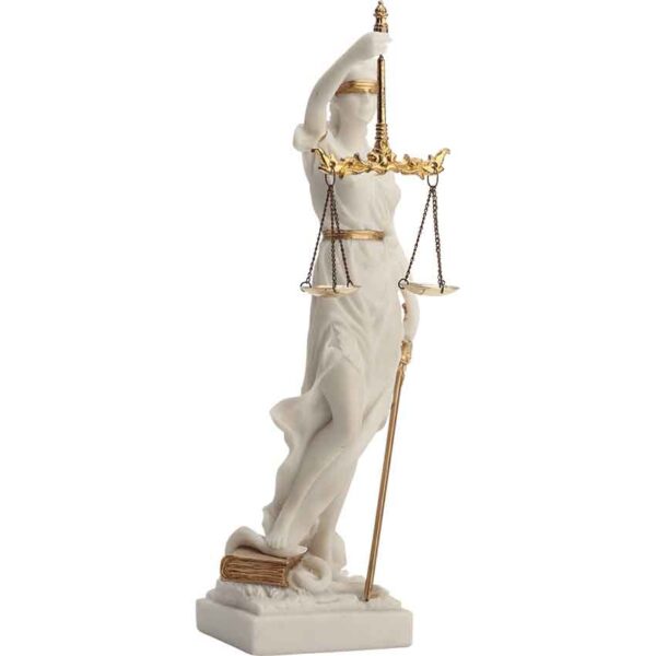 Justicia with Scales Roman Statue