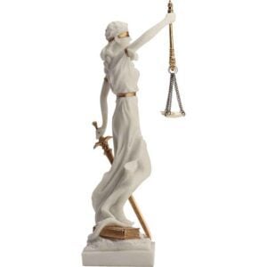 Justicia with Scales Roman Statue