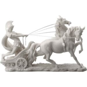 Roman Centurion Chariot Statue