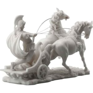 Roman Centurion Chariot Statue
