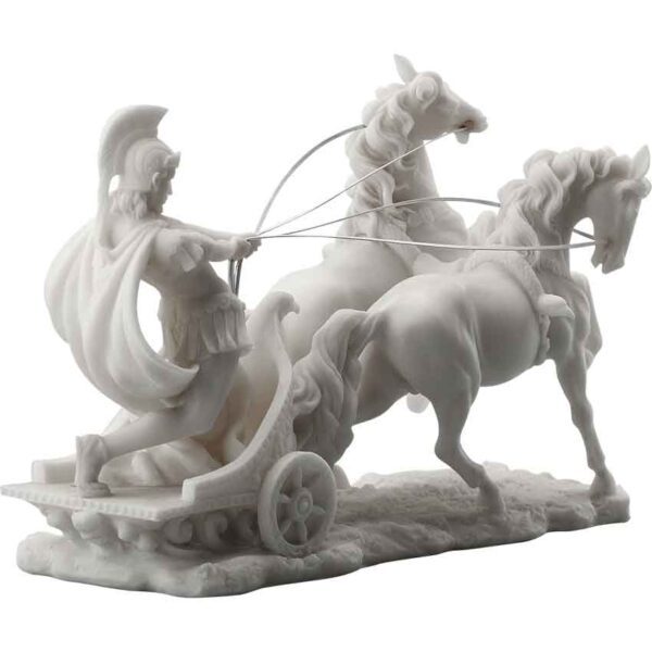 Roman Centurion Chariot Statue