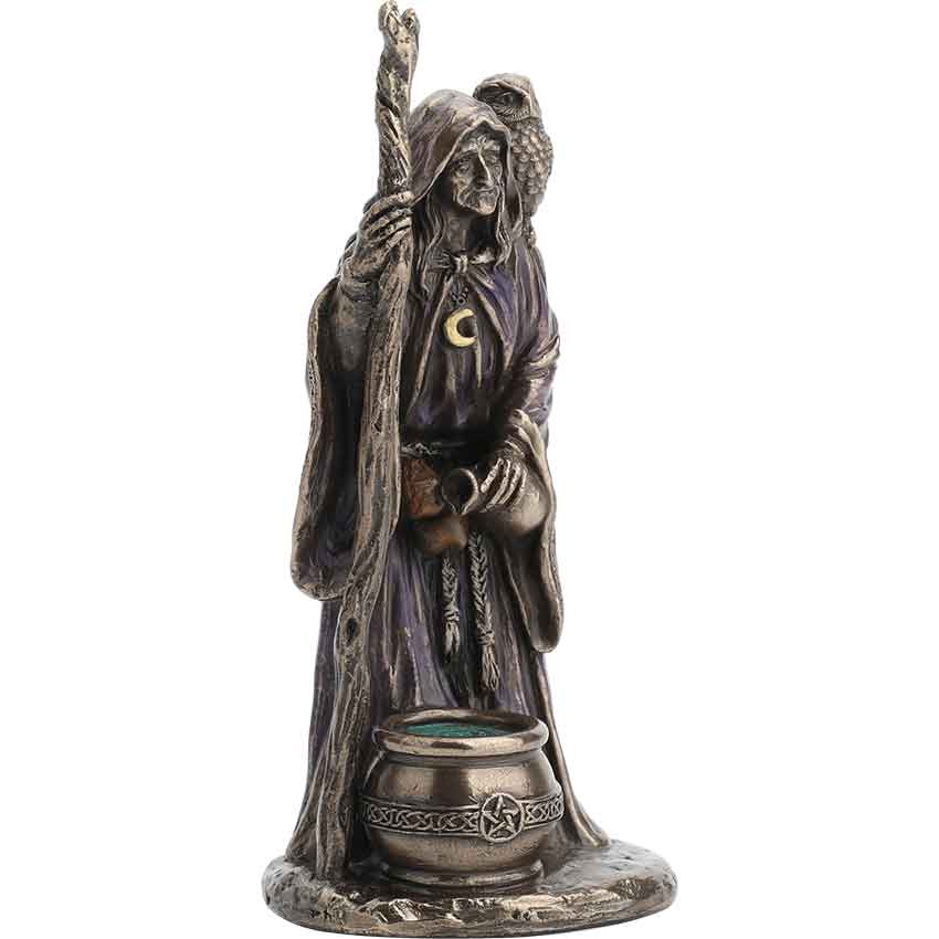 Bronze Triple Goddess Crone Statue