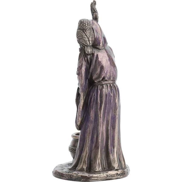 Bronze Triple Goddess Crone Statue