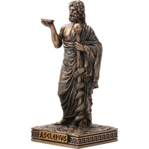 Bronze Asclepius Greek Pantheon Statue