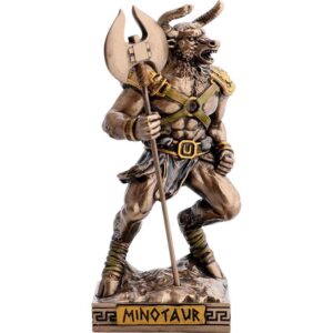 Bronze Minotaur Greek Pantheon Statue