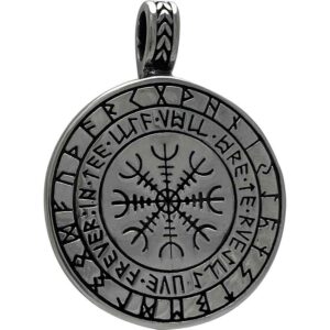 Norse World Tree and Helm of Awe Pendant