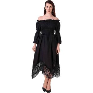 Lace Trim Medieval Maiden Dress
