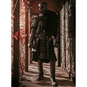 Odomar Viking Pauldrons - Ashen