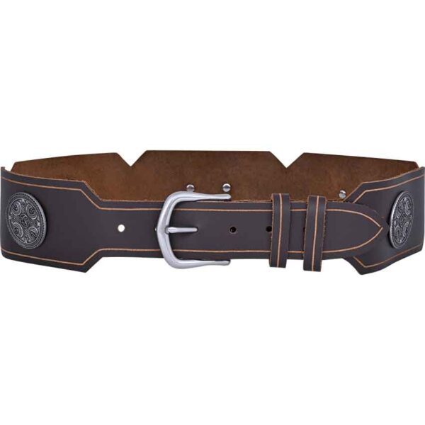 Viking Shield Leather Belt