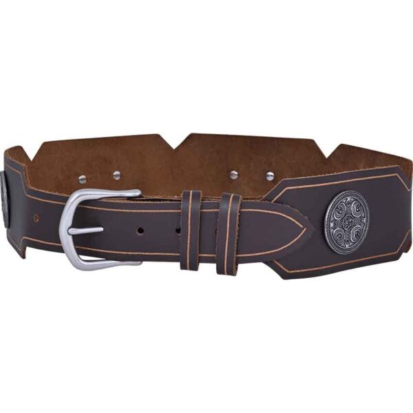 Viking Shield Leather Belt