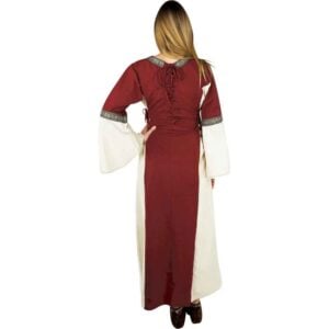 Sophie Medieval Dress - Red/Natural