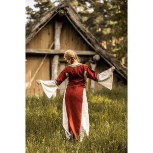 Sophie Medieval Dress - Red/Natural