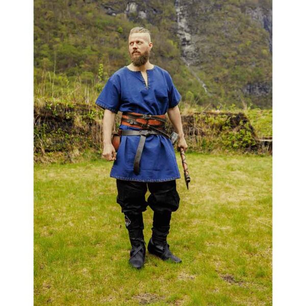 Theobald Short Sleeve Viking Tunic - Blue