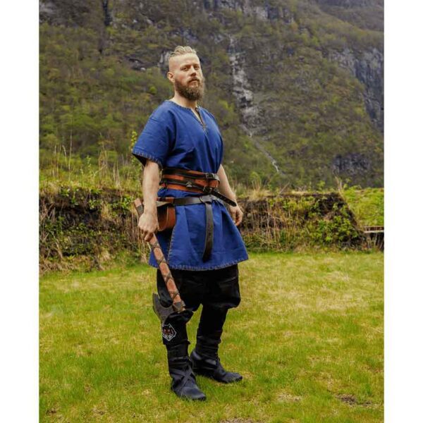Theobald Short Sleeve Viking Tunic - Blue