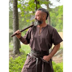 Theobald Short Sleeve Viking Tunic - Brown