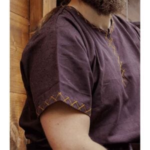 Harbard Short Sleeve Viking Tunic - Dark Brown