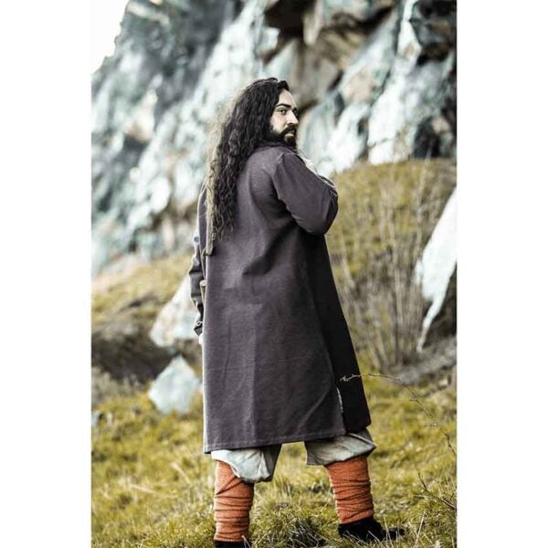 Freki Embroidered Viking Tunic - Brown