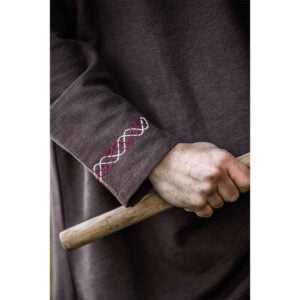 Freki Embroidered Viking Tunic - Brown