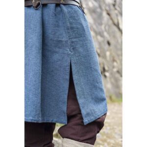 Freki Embroidered Viking Tunic - Blue-Grey