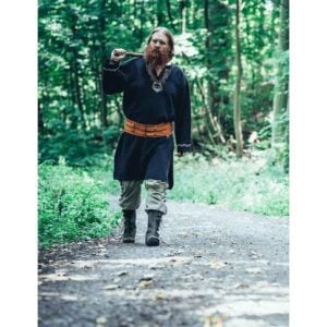Freki Embroidered Viking Tunic - Black