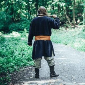 Freki Embroidered Viking Tunic - Black