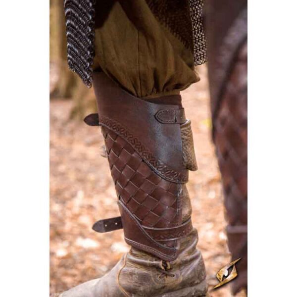 Ranger Leather Greaves - Brown