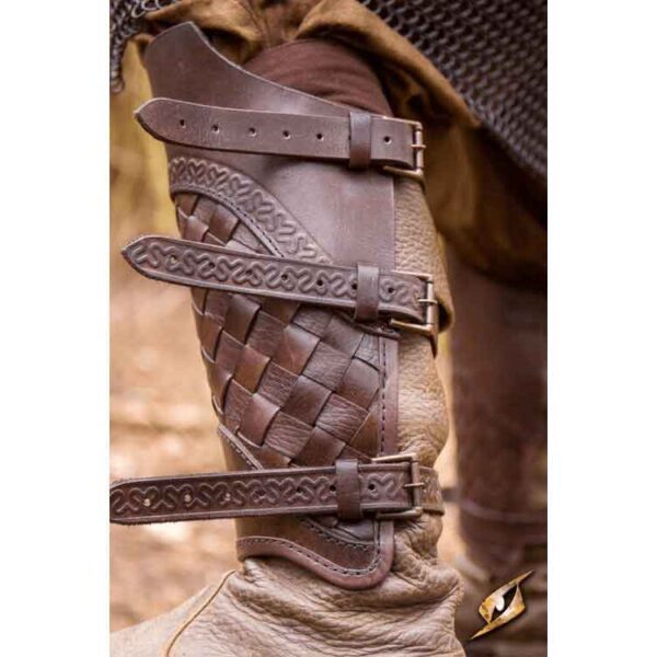 Ranger Leather Greaves - Brown