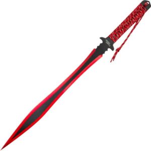 Red Fantasy Machete and Knife Set