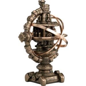 Steampunk Mechanicus Gyroscope Statue