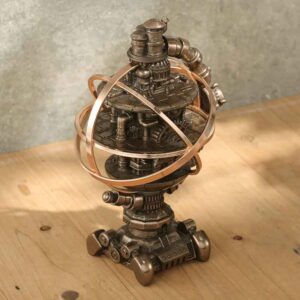 Steampunk Mechanicus Gyroscope Statue