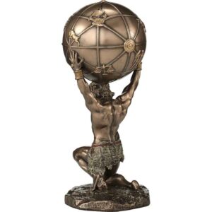 Bronze Atlas Greek Titan Statue