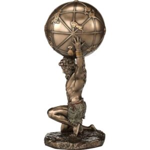 Bronze Atlas Greek Titan Statue