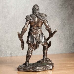 Dual Axe Viking Warrior Statue