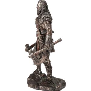 Dual Axe Viking Warrior Statue