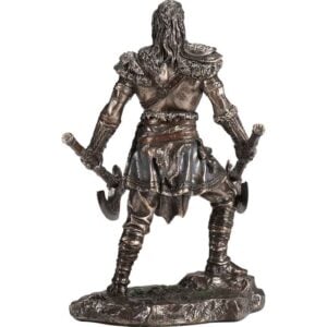 Dual Axe Viking Warrior Statue