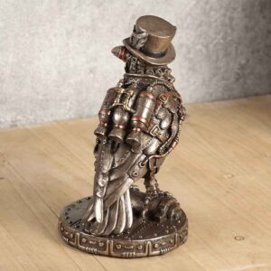 Bronze Steampunk Raven Statue