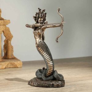 Furious Medusa Greek Monster Statue