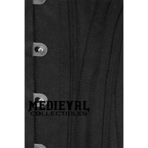 Geonna Black Cotton Overbust Corset