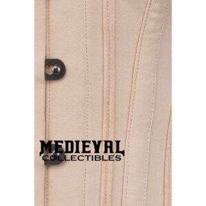 Eilis Ivory Cotton Overbust Corset