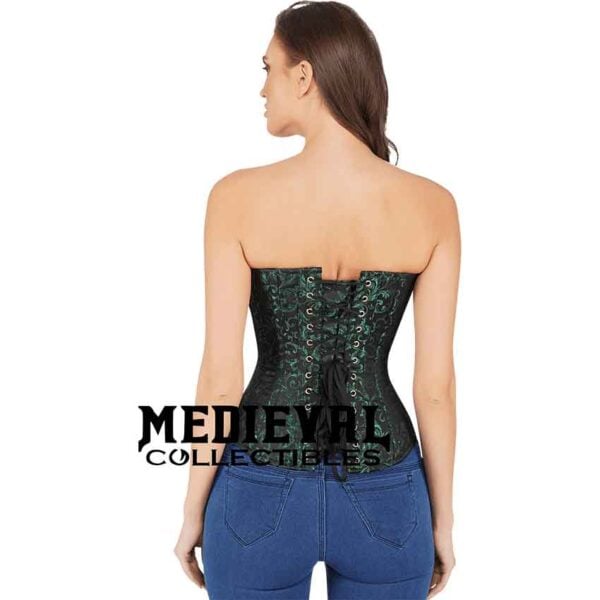Alianna Green Overbust Brocade Corset