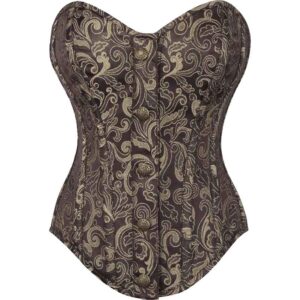 Mercy Gold Overbust Brocade Corset